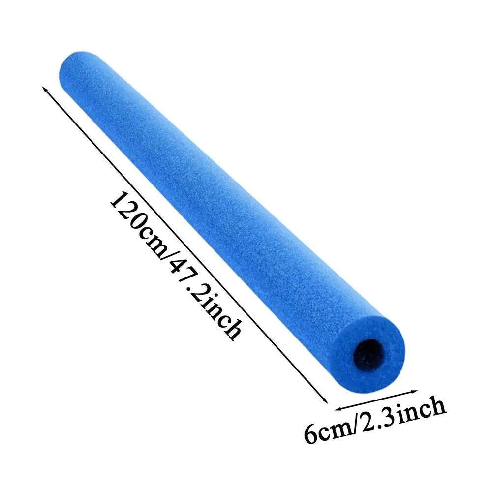 1.2m Long Noodles Pool Foam Water Noodles for Pool Hollow Soft Buoyancy Stick for Beach River Relaxation Water Game Backyard Oasis Select Blue