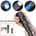 Most Powerful LED Flashlight Type-C USB Rechargeable Long Range Flashlights 3 Lighting Modes Telescopic Zoom Torch Oasis Select Include USB Charger