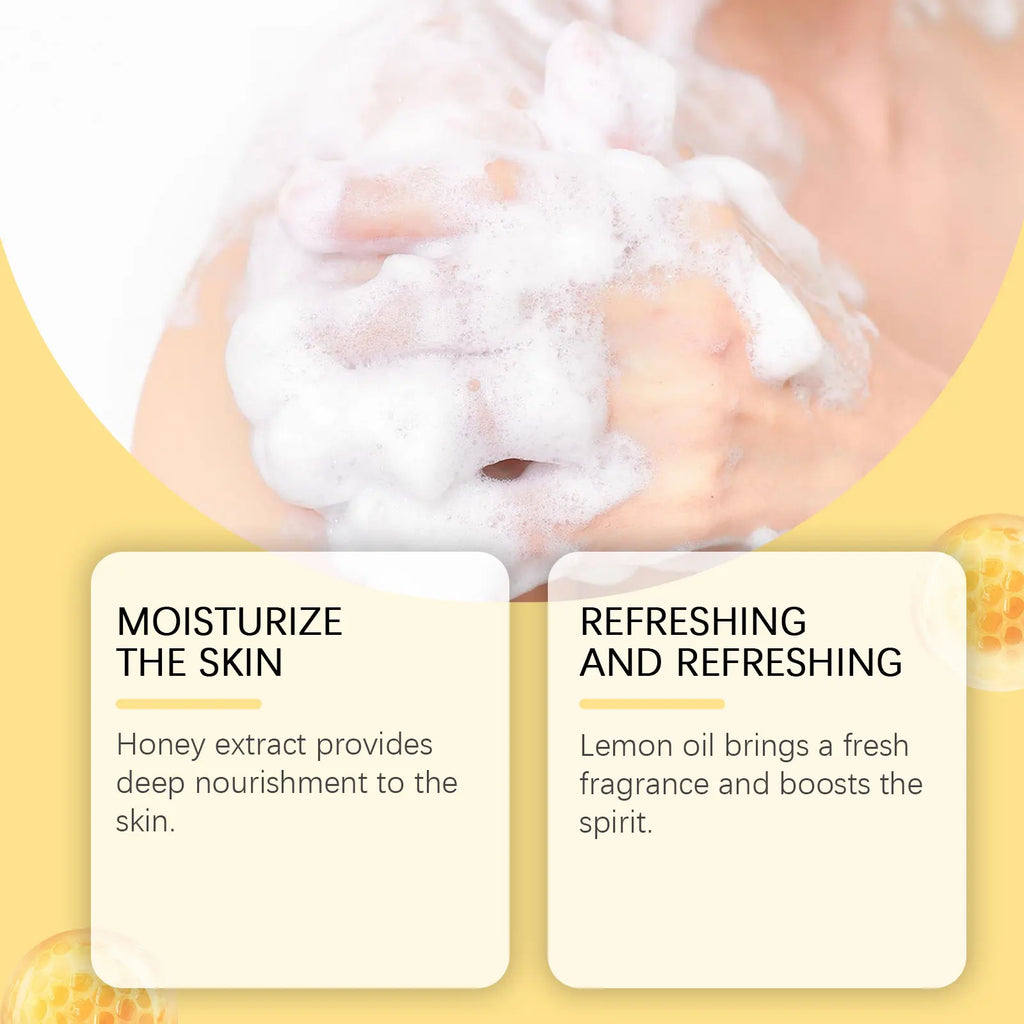 Lemon Body Cleansing Soap Oil Control Deep Cleansing Pores Anti Acne Remove Dirt Exfoliating Moisturizing Nourishing Shower Soap Oasis Select