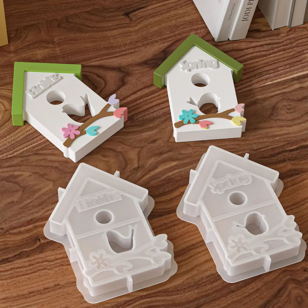 Easter Birdhouse Silicone Mold – Candle Resin & Plaster DIY