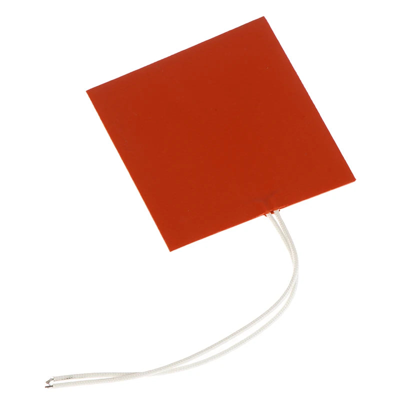 Hot Sale 40W 12V Silicone Heating Pad Square Rubber Heat Mat Heated Bed Plate Flexible Waterproof 3D Printer Oasis Select