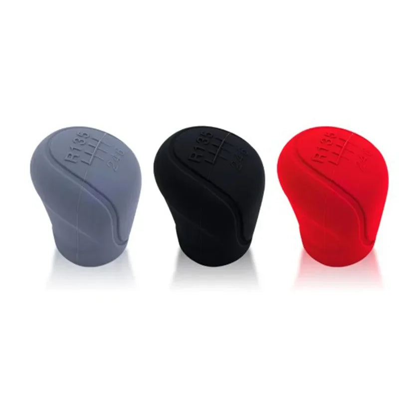 Car Silicone Gear Shift Knob Cover Gear Shift Non-Slip Grip Handle Protective Covers Manual 5 6-speed Car Interior Accessories Oasis Select