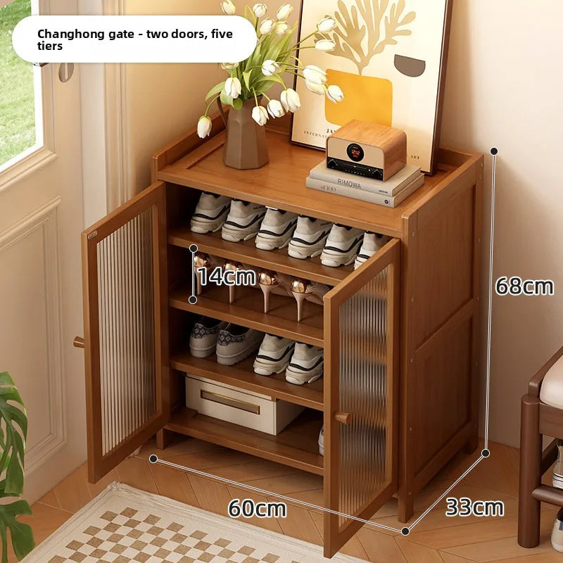 Shoe cabinet entrance household indoor shoe rack multi-layer home storage provincial space dormitory rental house shoe cabinet Oasis Select 2 Door 5th Floor 25