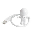 2pcs Astronaut USB Night Light Voice Control Mini LED USB Plug Eyes Protection LED Sound Sensor Bedroom Reading Desk Lamp Gift Oasis Select 2pcs astronaut