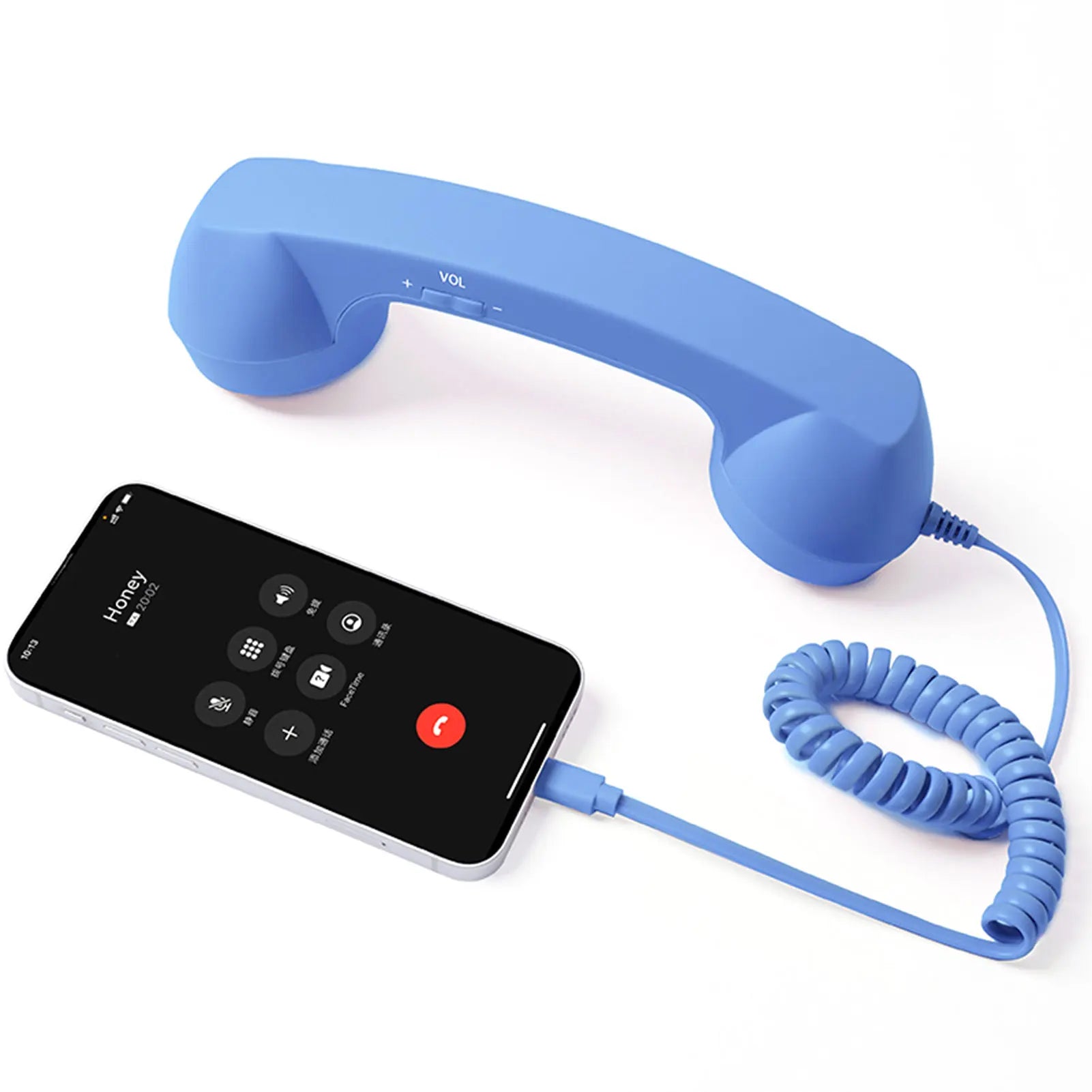 Retro Type-C Phone Handset | Vintage Wired Receiver for Smartphones Retro Phone Handset Oasis Select blue