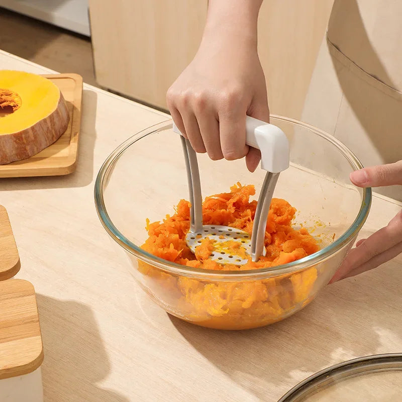 Manual Potato Masher Durable Potato Ricer Kitchen Vegetable Masher With Non-Slip Handle Fruit Juicer Kitchen Gadgets Oasis Select
