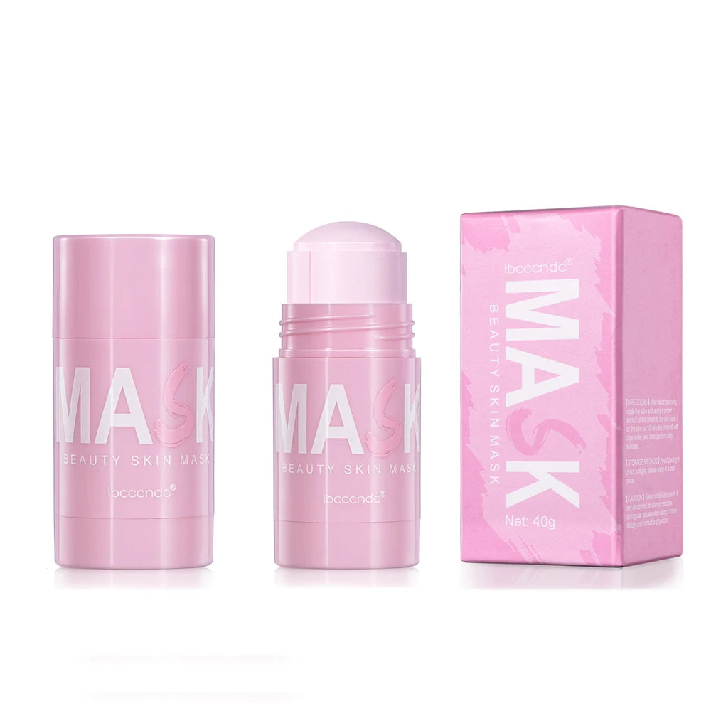 40g Face Clean Mask Rose/Green Tea Extract Cleansing Stick Deep Moisturizing Shrink Pores Blackhead Film Smear Oil Control Mask Oasis Select rose