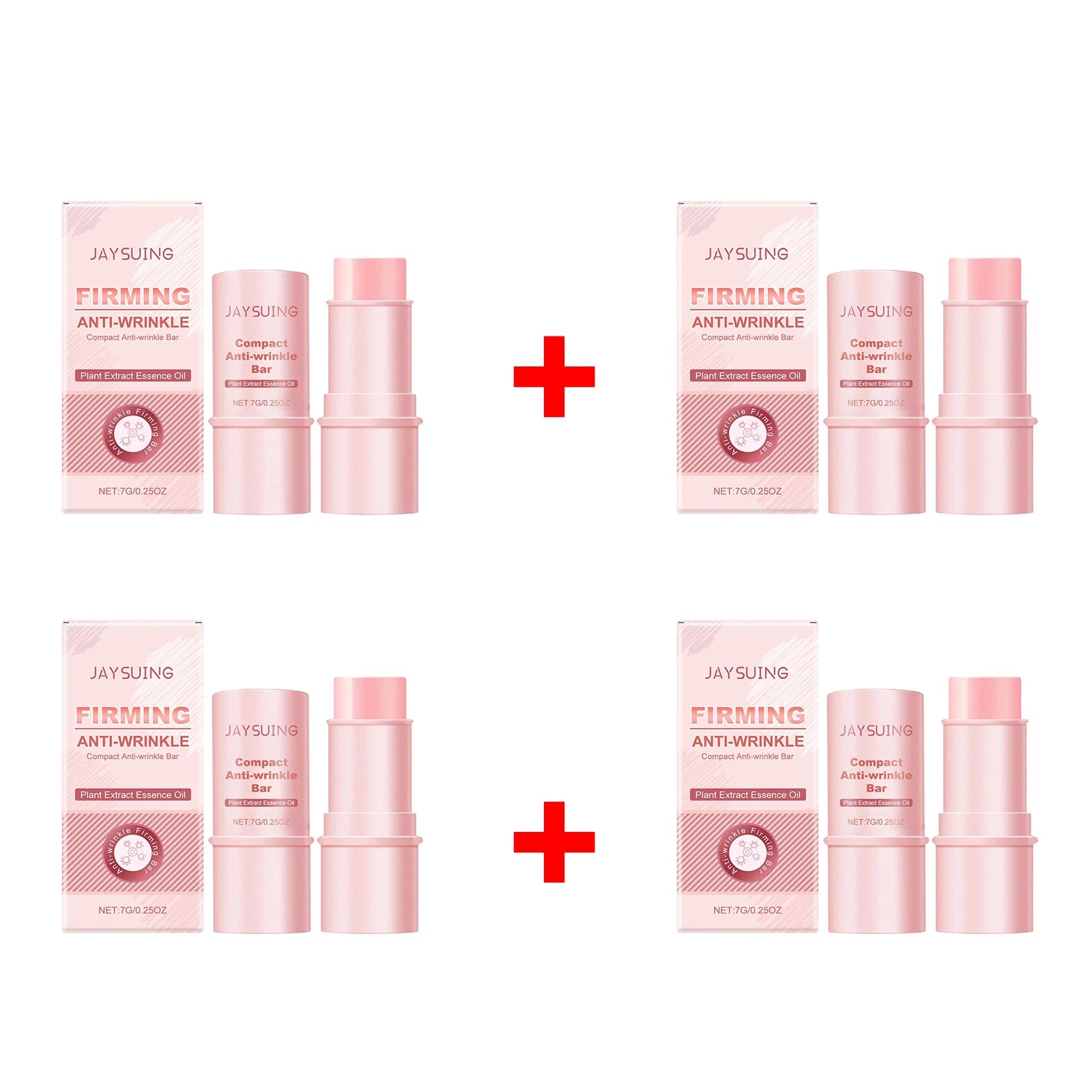Firming Face Cream Bar Anti-Wrinkle Moisturizng Repair Essential Oil Fade Fine Lines Brightening Smooth Portable Skin Care Stick Oasis Select 4 X 7g boxed