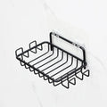 Stainless Steel Wall Mounted Soap Dish with Hooks & Basket