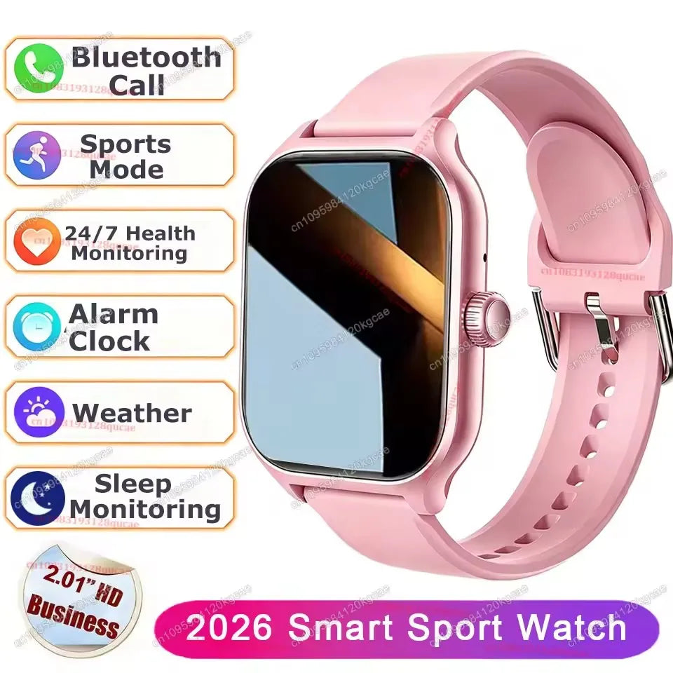 Ola Esporte 2.01" Smart Watch – Bluetooth Calls & Fitness Tracker Smart Watch Oasis Select Pink 1