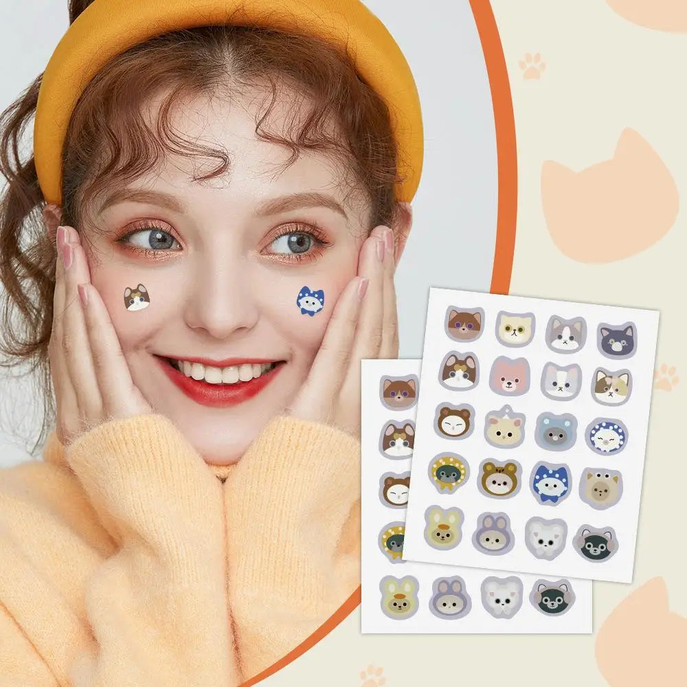 220pcs Cat Cartoon Acne Patches – Invisible Pimple Cover Acne Pimple Patches Oasis Select