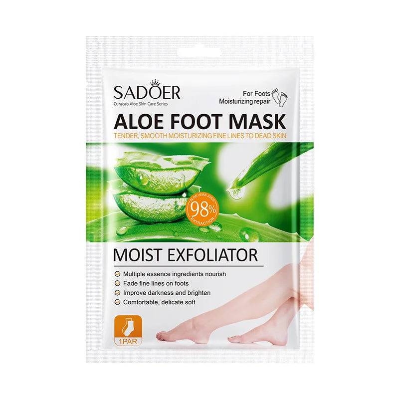 SADOER Aloe Vera Foot & Hand Peeling Mask – Moisturizing Foot & Hand Mask Oasis Select Foot Mask 1 pair