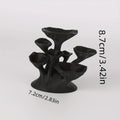 3D Mushroom-Shaped Jewelry Display Stand Necklaces Bracelets Earrings Tray Black Plastic Tabletop Decorative Accessory Tray Oasis Select Black