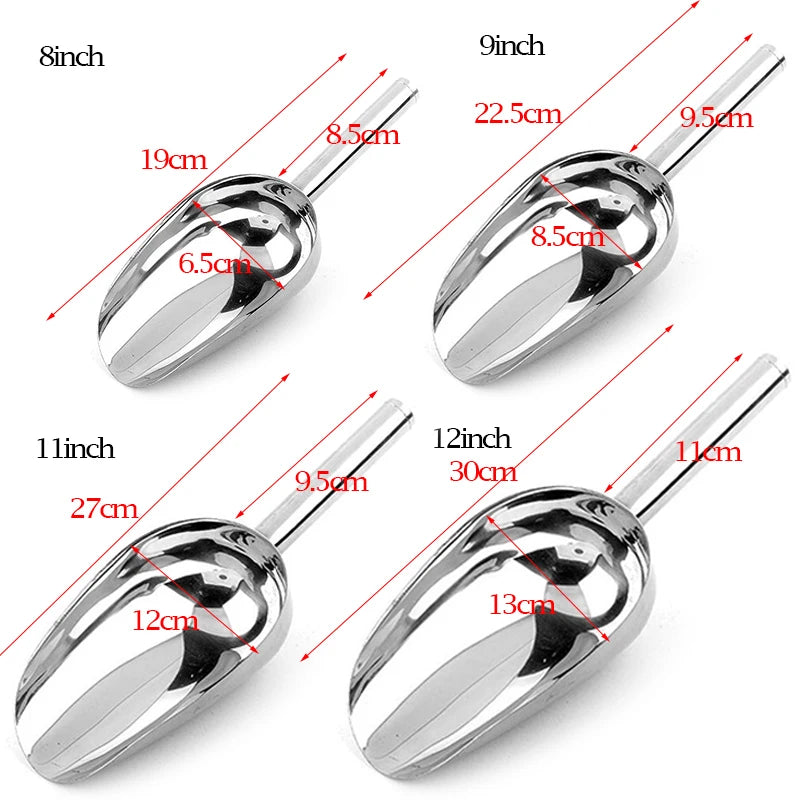 Stainless Steel Ice Scoop – Bar, Candy, Flour & Buffet Kitchen Scoop Utensil Oasis Select