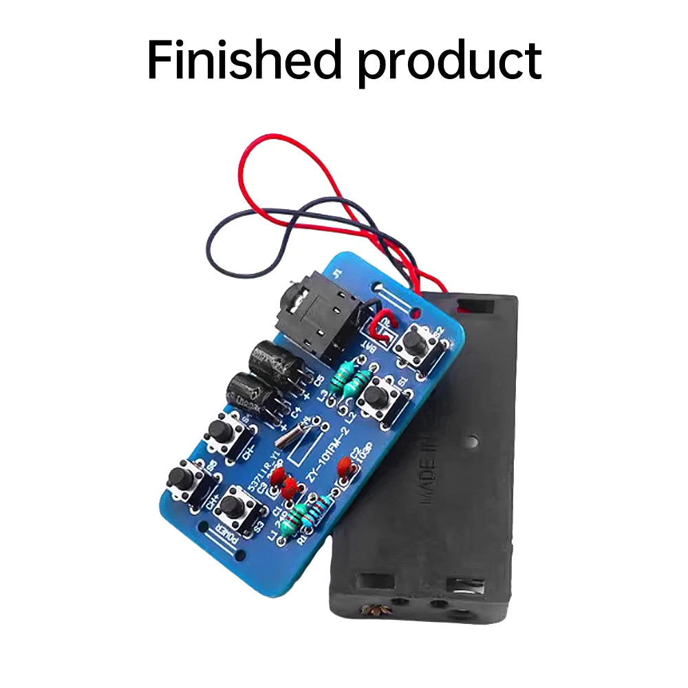 FM Radio DIY Kit 76~108Mhz Radio Receiver Module RDA5807 Radio Module Electronic Production Training Diy Kit Oasis Select Finished Product
