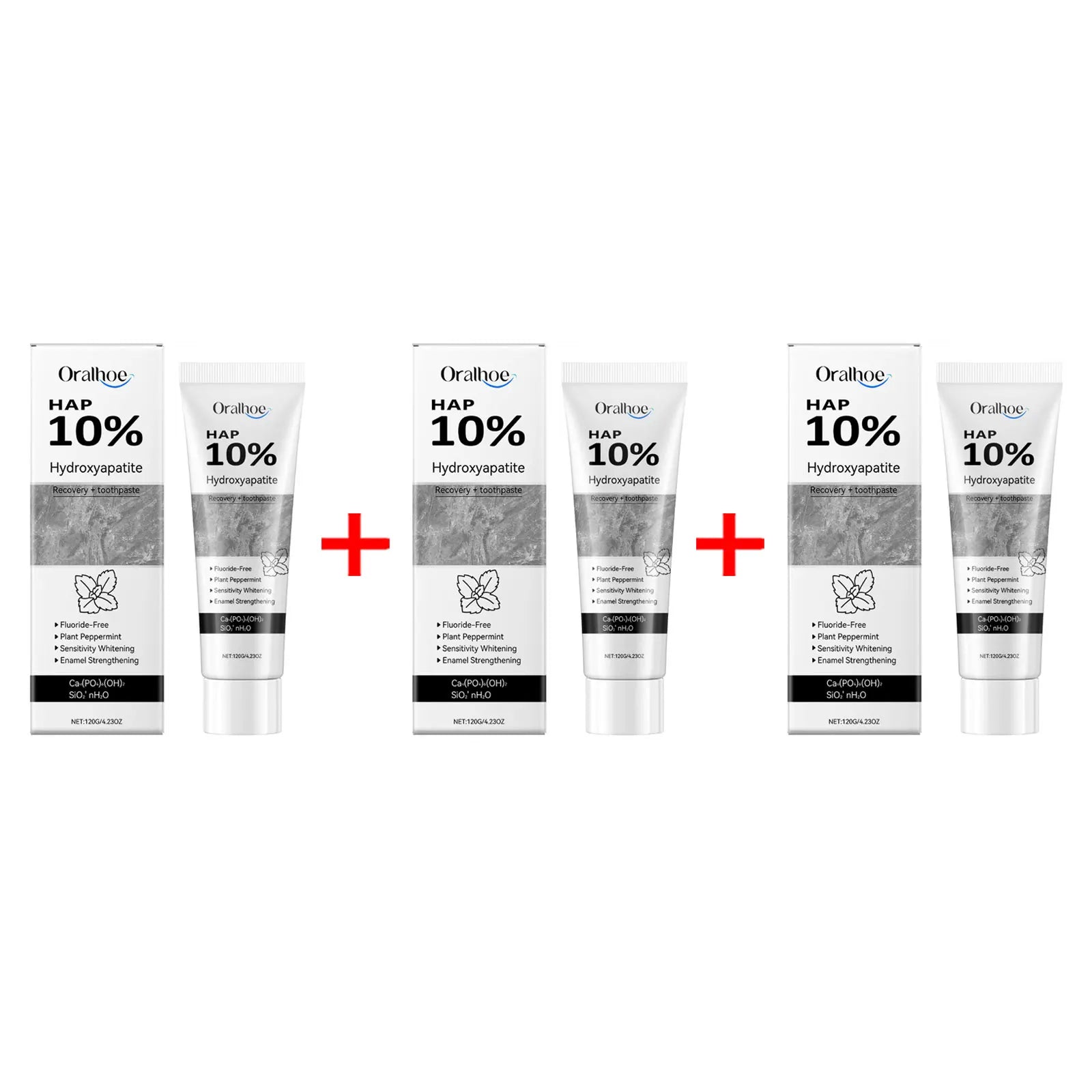 Oralhoe Hydroxyapatite Whitening Toothpaste | Enamel Repair