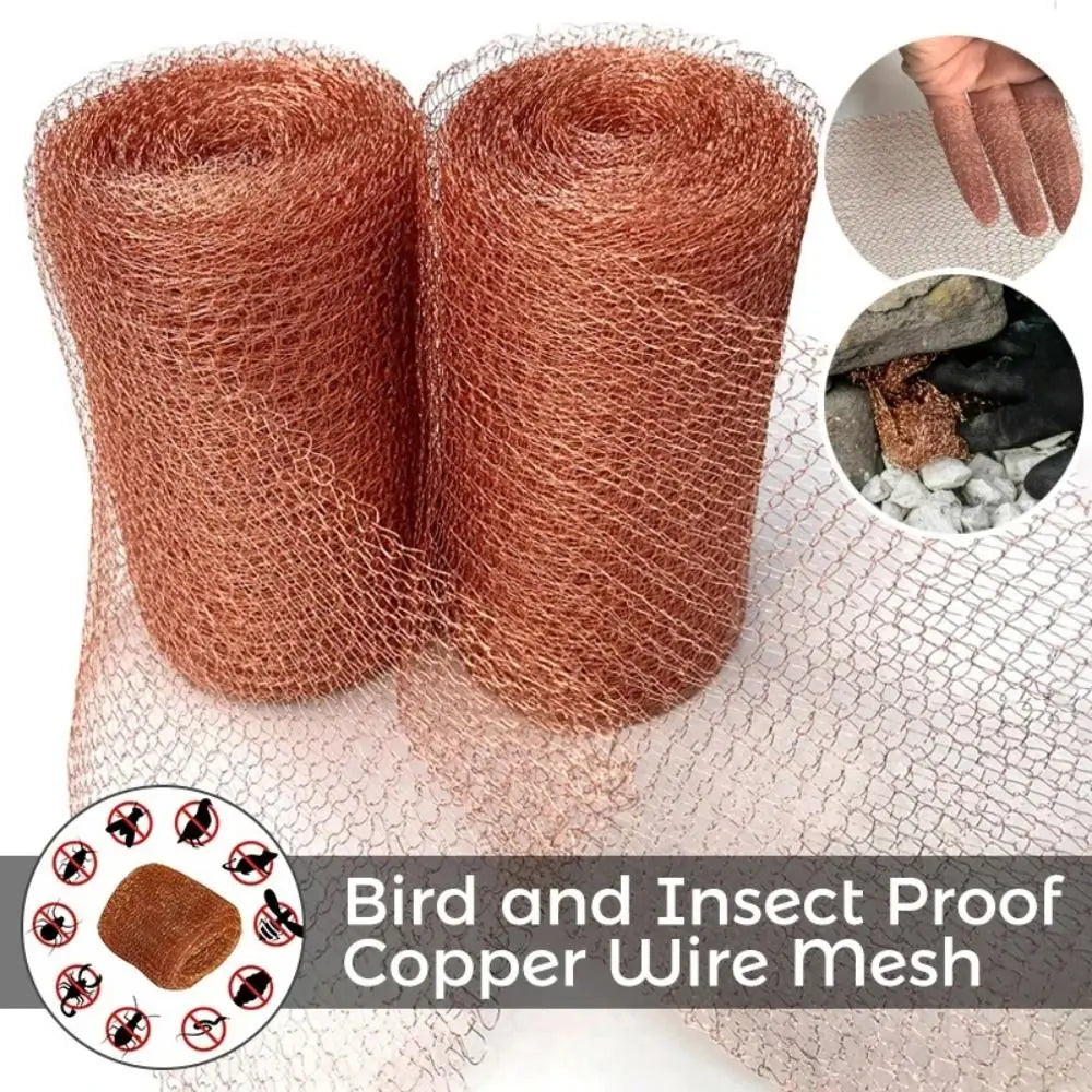 Food Grade Pure Copper Wire Mesh Convenient Multifunctional Anti-snail Filter Durable Pure Copper Woven Screen Filter Oasis Select