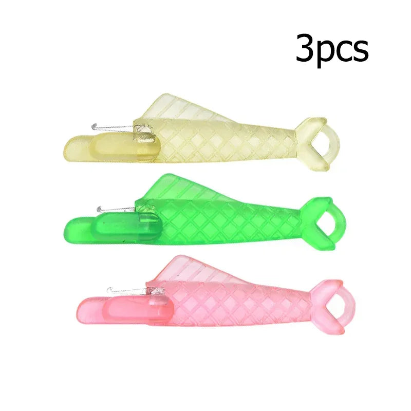 Automatic Needle Threader DIY Tool Home Hand Sewing Machine Device Thread Auto Needle Cross Stitch Sewing Accessories Oasis Select 3pcs mottled