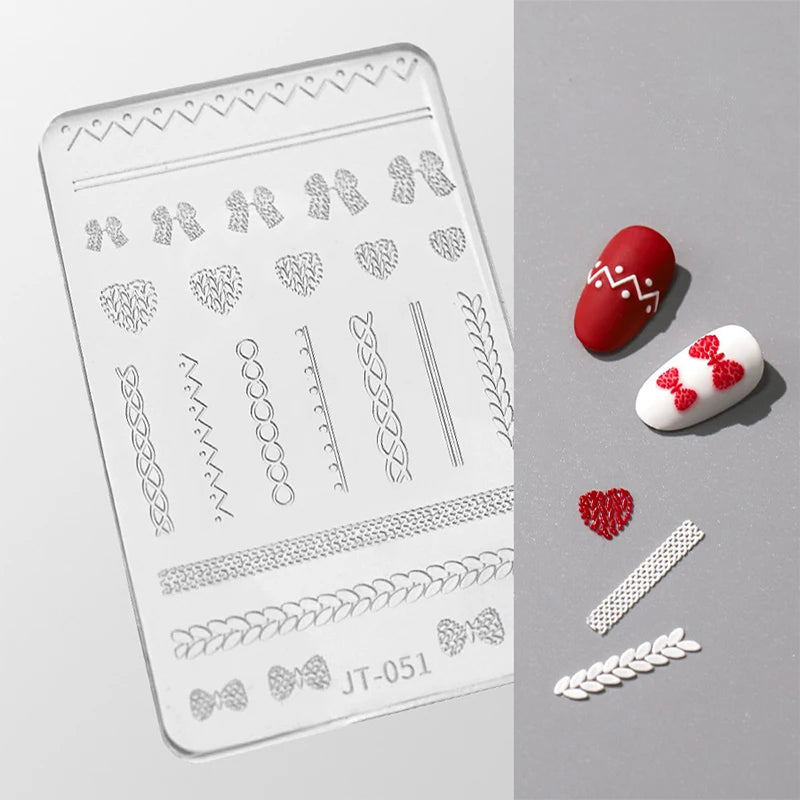 1/3Pcs 3D Nail Silicone Carving Mold Snake DIY Nail Decoration Art Nail Beauty Charm Silicone Nail Mold Nail Nails Products Oasis Select MR-25