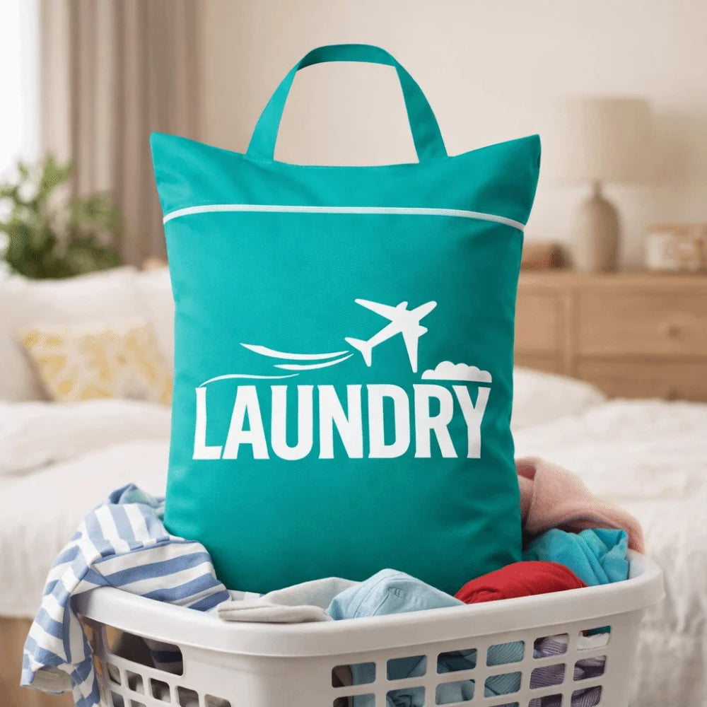 Foldable Waterproof Laundry Bag | Oxford Cloth Wet & Dry Tote
