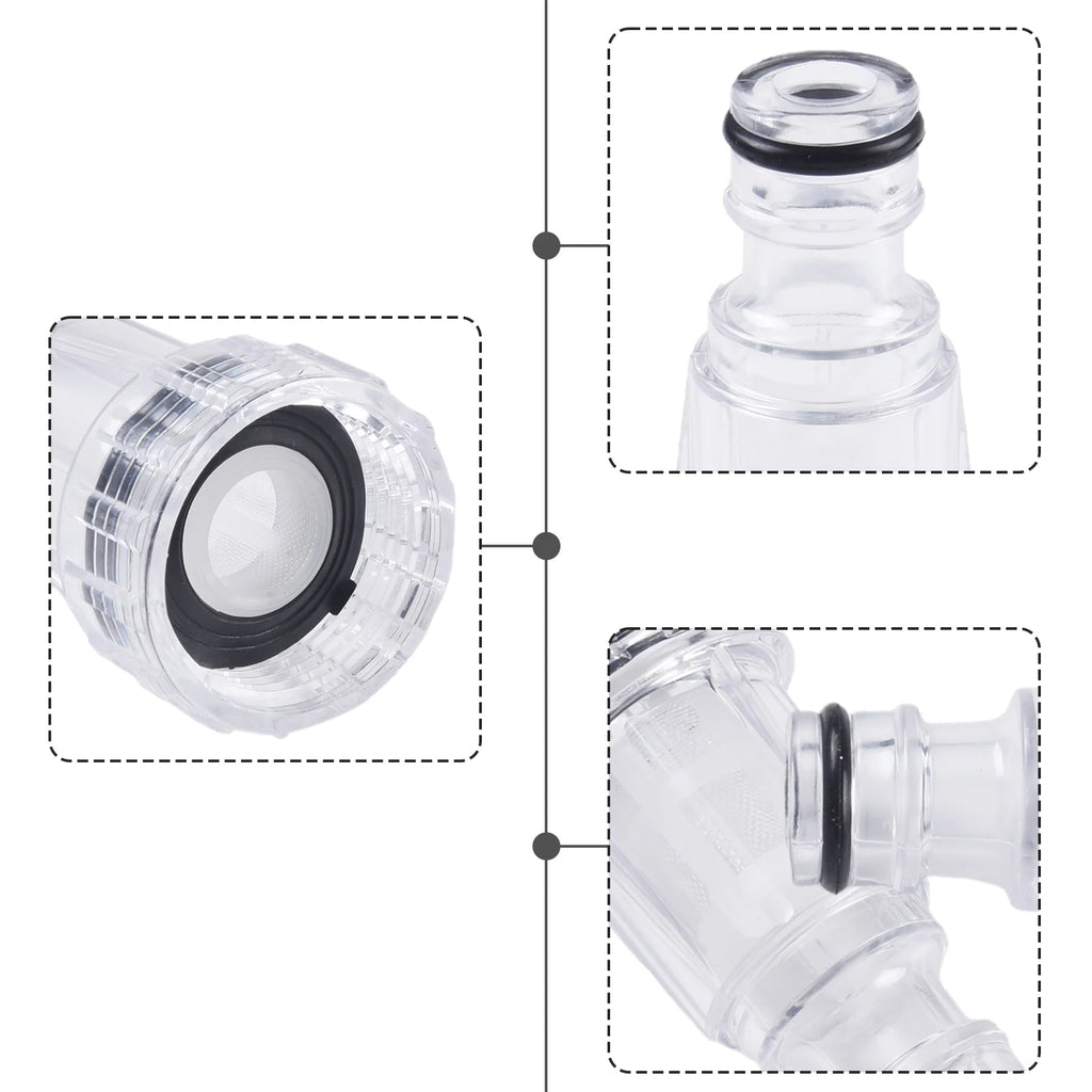 5pcs Car Clean Machine Water Filter High Pressure Washer Connection ﻿for K2-K7 Series Pressure Washers Oasis Select