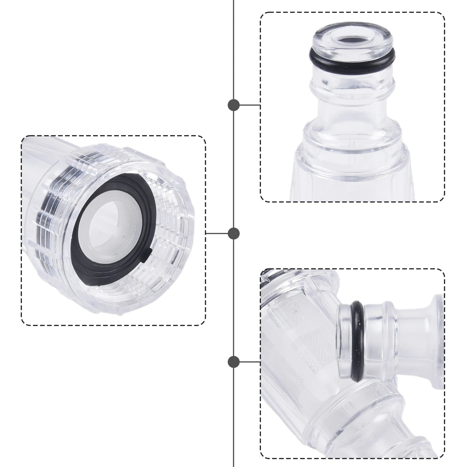 5pcs Car Clean Machine Water Filter High Pressure Washer Connection ﻿for K2-K7 Series Pressure Washers Oasis Select