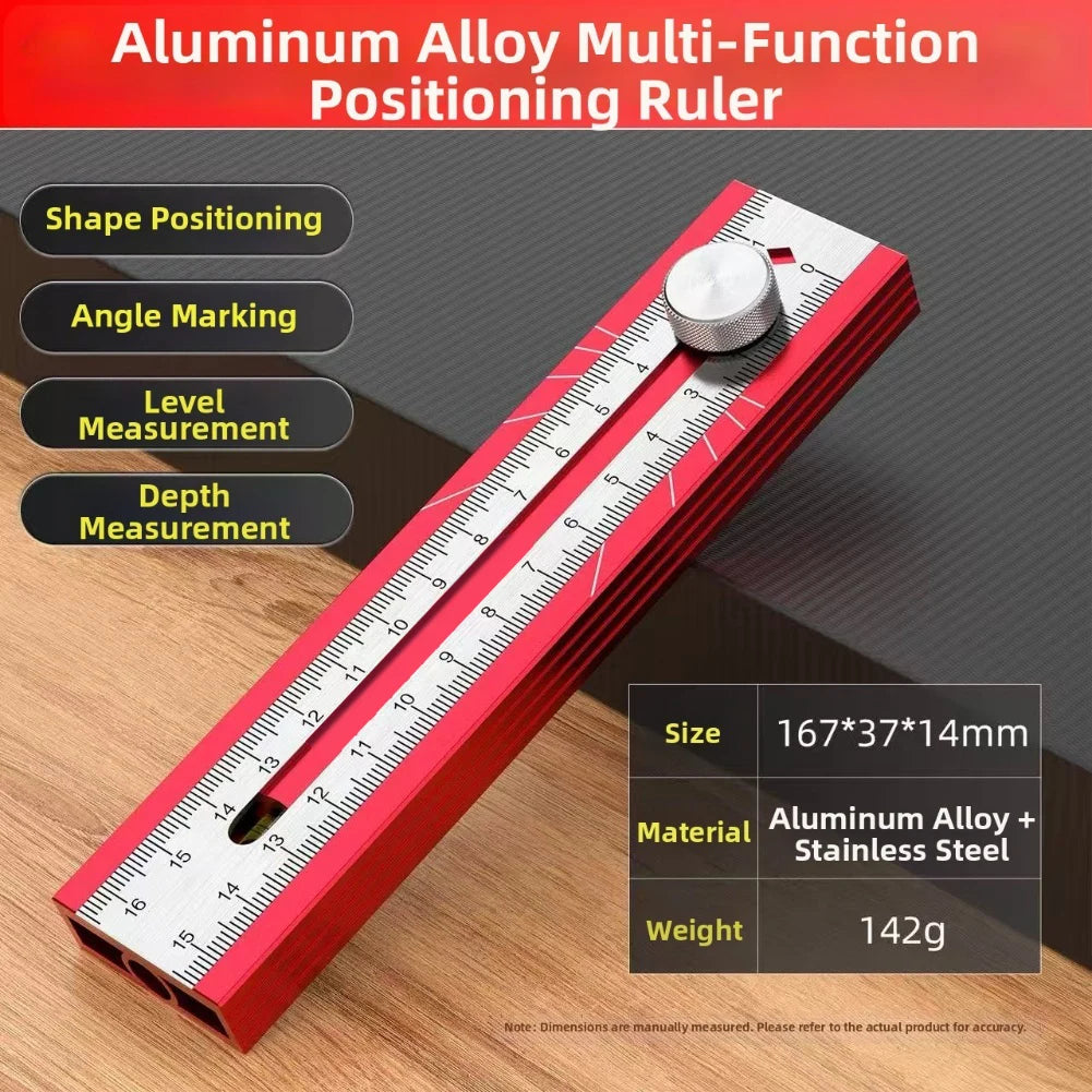 Adjustable Protractor Ruler – Multi-Angle Woodworking Tool Marking Protractor Ruler Oasis Select B