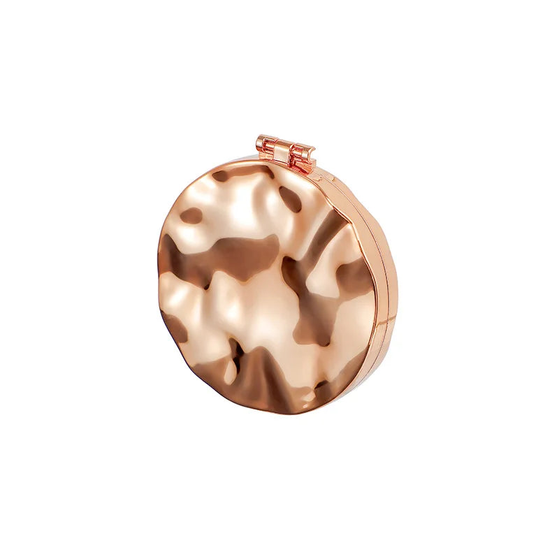 Double-Sided Foldable Compact Makeup Mirror | Round Vanity