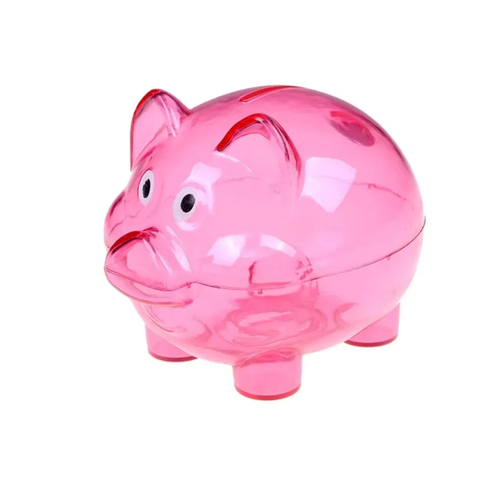 Transparent Pig Piggy Bank – Kids Coin & Money Saving Jar