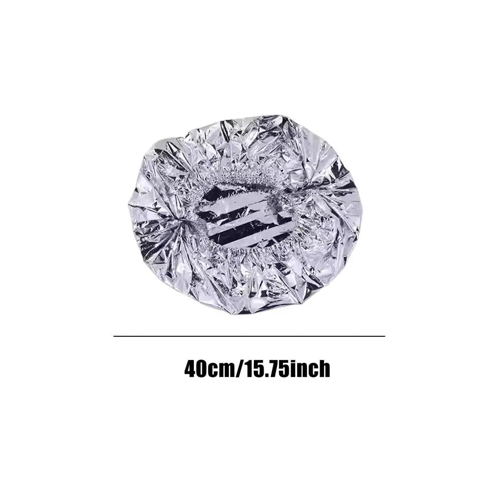 Aluminum Foil Film Food Cover Repeatable Food Covers Saran Wrap Fresh-keeping Lid Fruit Vegetable Insulation Covers 30Pcs Oasis Select M
