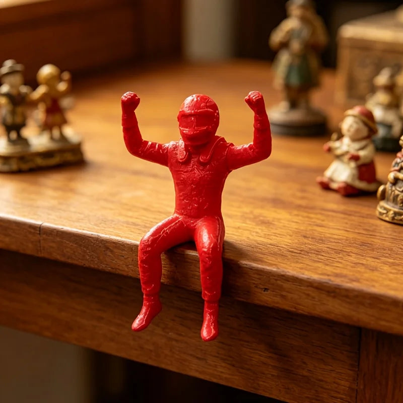 3D Printed Victory Pose Racing Driver Miniature Figurine F1 Style Celebrating Racer Handicraft Ornament for Desk Home Decor Gift Oasis Select