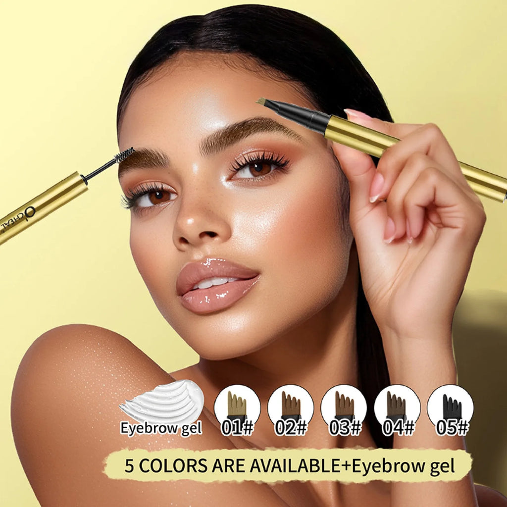 O'CHEAL 3D Feathery Brow Wax & Eyebrow Pencil Set | Waterproof