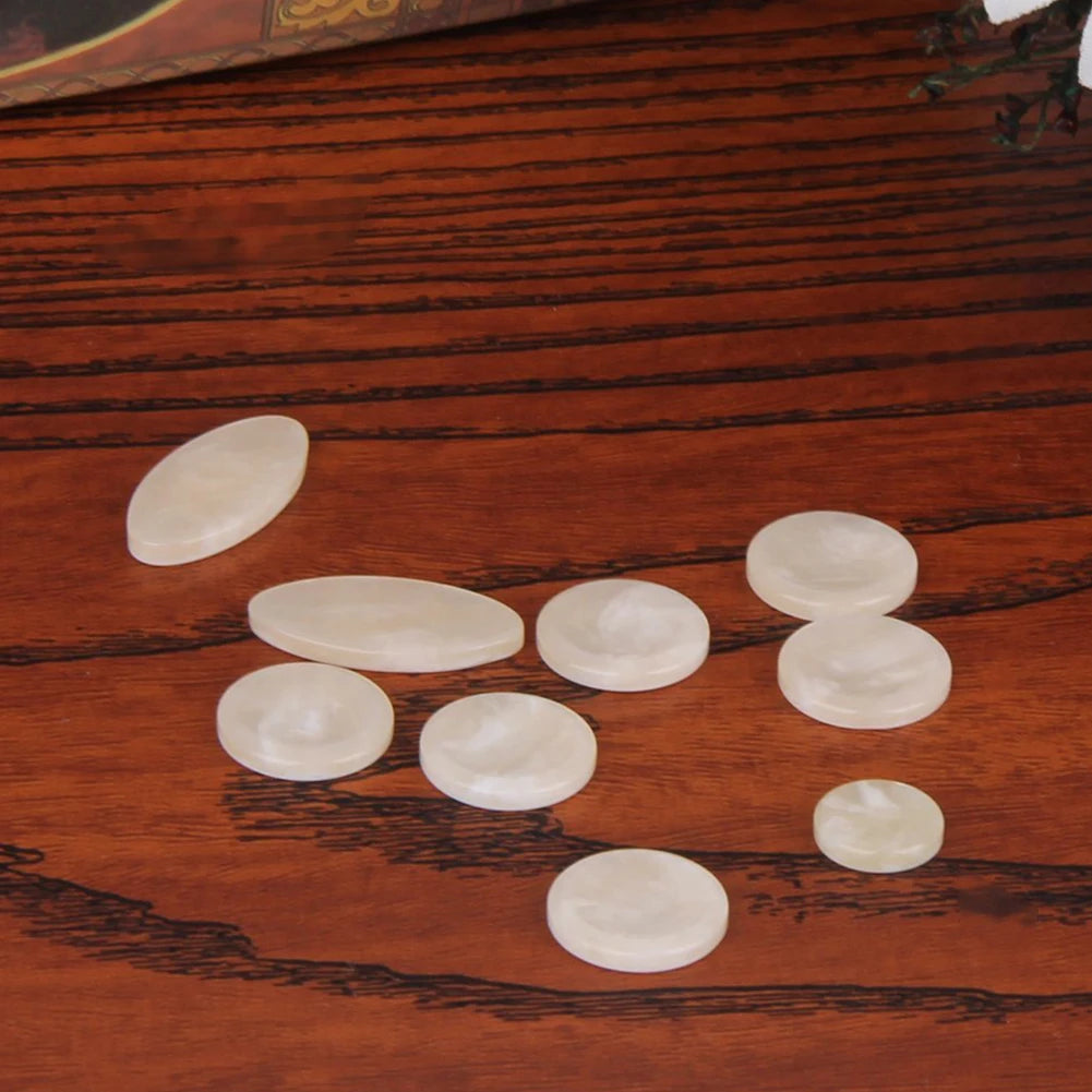 9 Pcs Saxophone Key Buttons Inlays For Alto Tenor Soprano Sax Repair Replacement Parts Sax Pearls Key Buttons Inlays Tools Oasis Select Beige