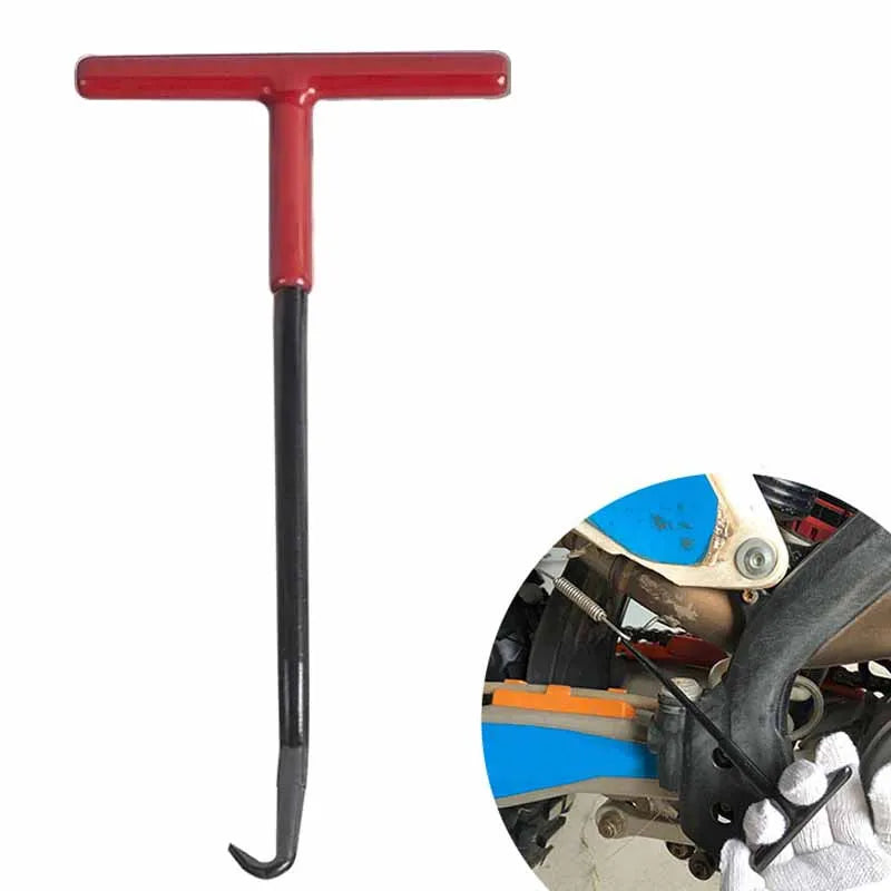 Motorcycle Repair Tool Exhaust Spring Hook T Shaped Handle Exhaust Pipe Spring Puller Installer Hooks Springs Removal Tool Oasis Select