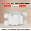 4 Way RO Auto Shut-Off Valve Switch 1/4" Water Purifier Reverse Osmosis Straight Drink Machines Quick Connect Fitting Oasis Select Default Title