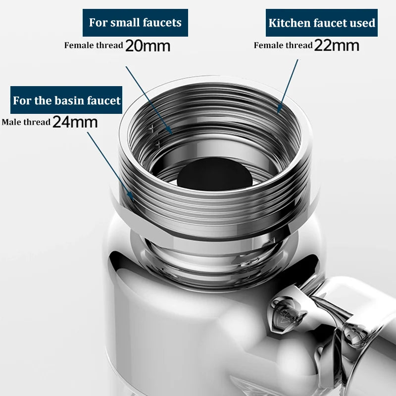 4-speed Filter faucet robotic arm with rotation multi-functional extension hand basin face basin splash-proof head faucet Oasis Select