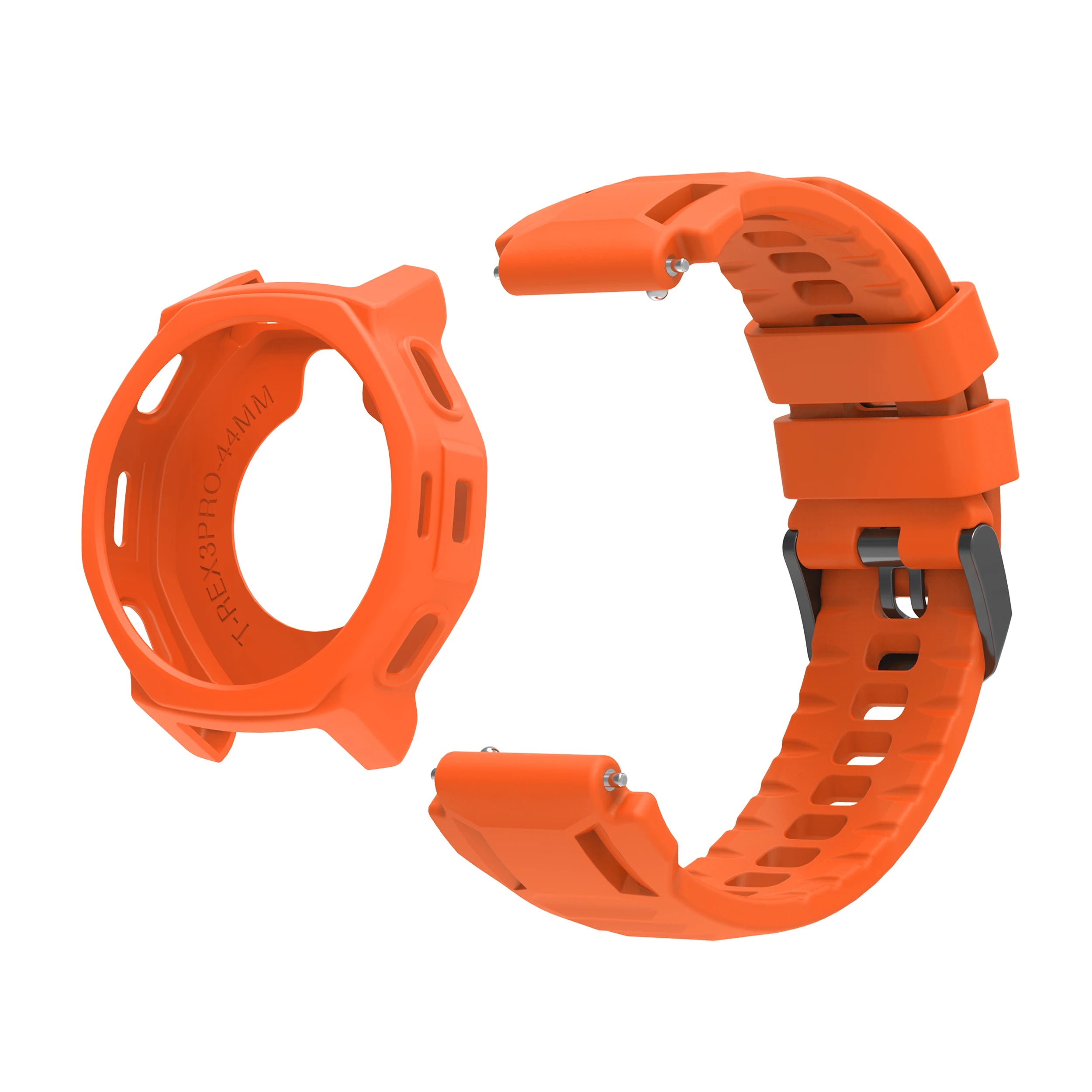 Amazfit T-Rex 3 Pro 44mm Silicone Strap & Protective Case Smartwatch Band & Case Oasis Select orange