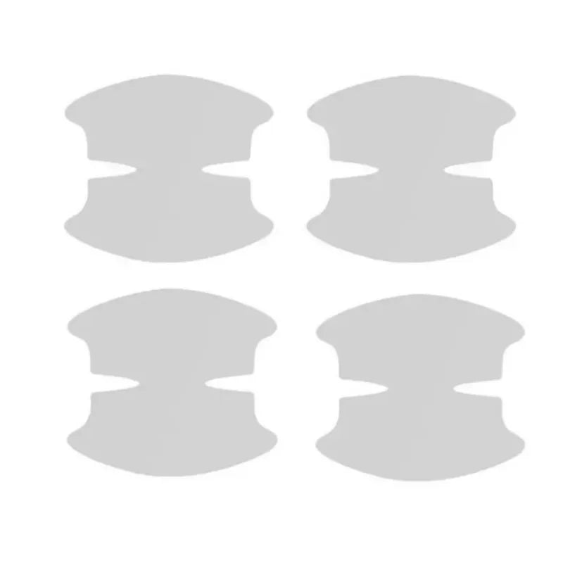 8PCS Universal Car Door Handle Bowl Scratch Protective Stickers Transparent Car Handle Anti-collision Protection Strip Oasis Select