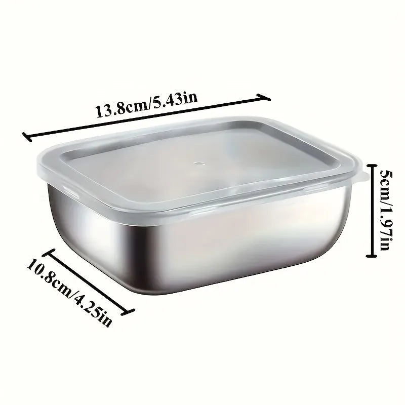 Stainless Steel Food Storage Containers 6/12pcs, Leak-Proof Stackable with Lids,for Meal Prep Camping Home,Kitchen Organizer Set Oasis Select 6 packs