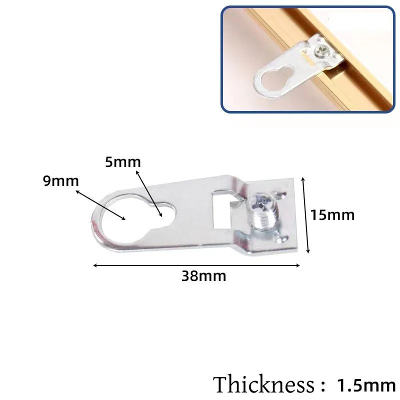 10pcs/Set Picture Hangers Metal Keyhole Hanger Fasteners for Picture Photo Frame Furnniture Cabinet Accessory Oasis Select