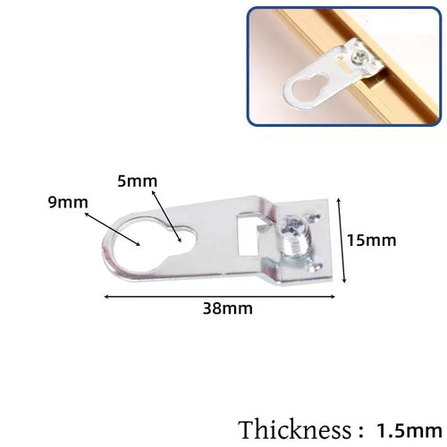10pcs/Set Picture Hangers Metal Keyhole Hanger Fasteners for Picture Photo Frame Furnniture Cabinet Accessory Oasis Select