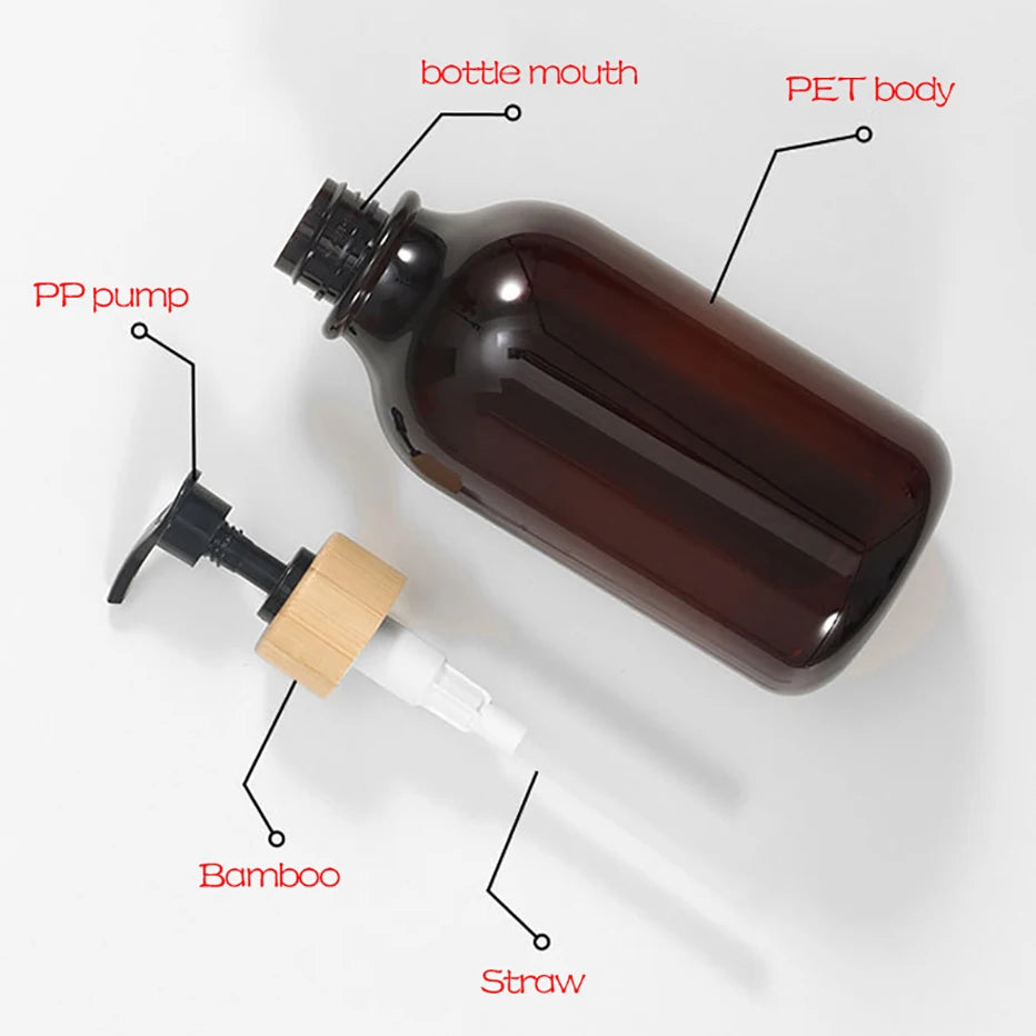 Shampoo and Conditioner Dispenser Reusable Shower Gel Bottle White Refillable Apothecary Dispenser Bottle for Bathroom&Kitchen Oasis Select