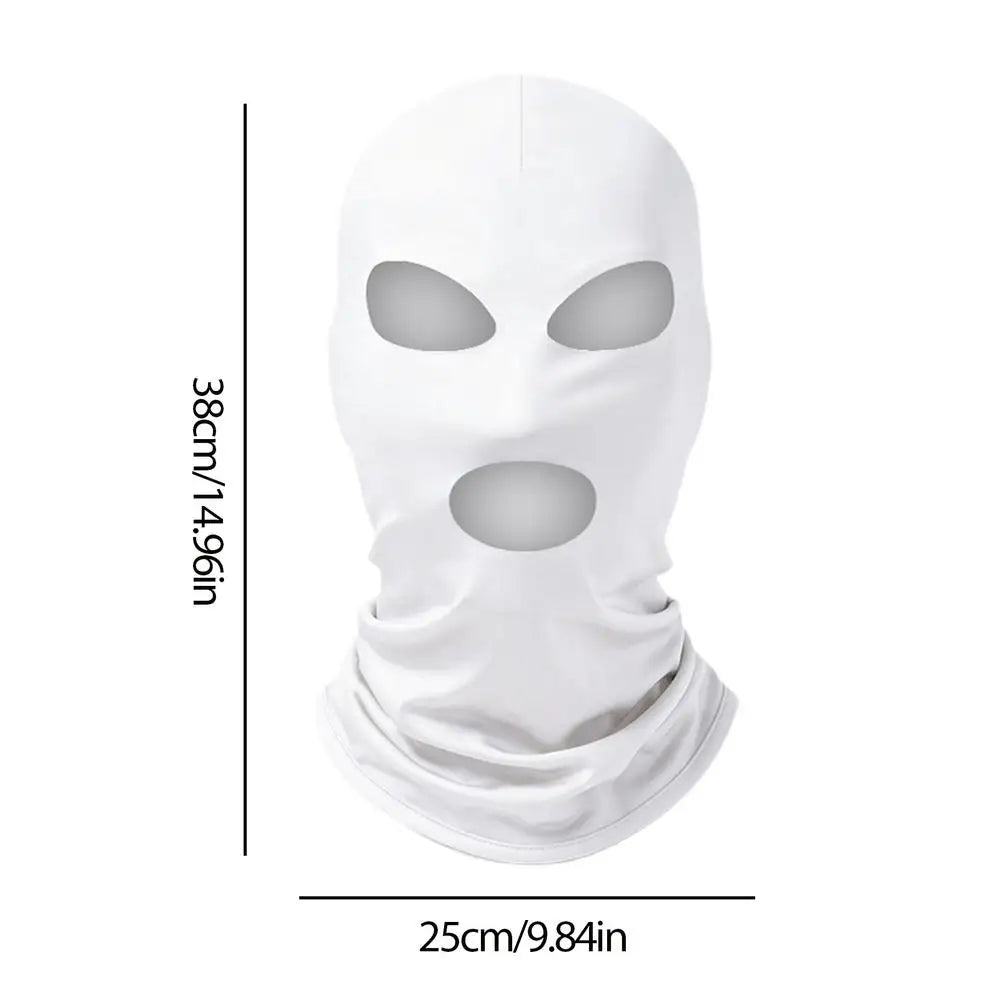 Full Face Mask Anti UV Cycling Cooling Face Mask Breathable Windproof Motorcycle Headwear Dustproof Sun Protection Masks Oasis Select White