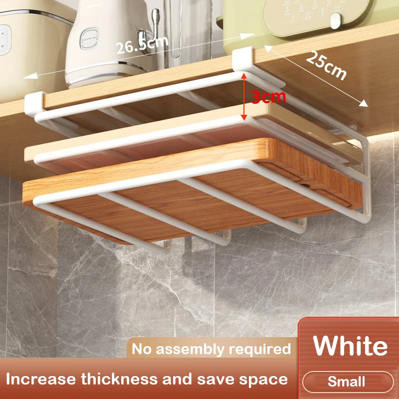Kitchen Under Cabinet Basket Storage Shelf Cutting Board Rack Kitchen Closet Rack Under Desk Cabinet Office Bathroom Organizers Oasis Select 20