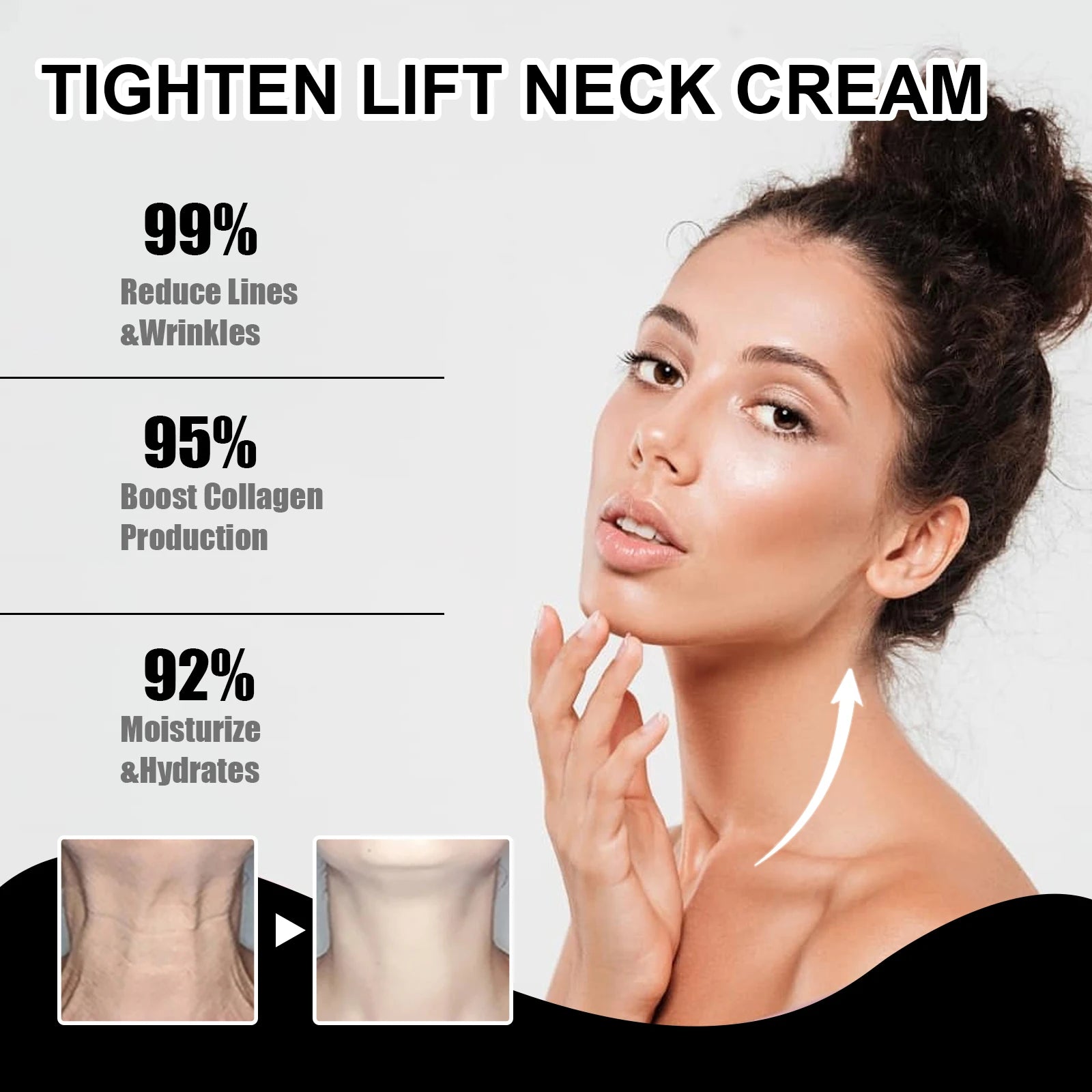 Neck Cream Anti Fine Lines Tightening Lifting Firming Eliminating Double Chin Brightening Smoothing Moisturizer Neck Skin Care Oasis Select