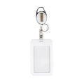 Retractable Slide Cover ID Card Holder & Badge Sleeve
