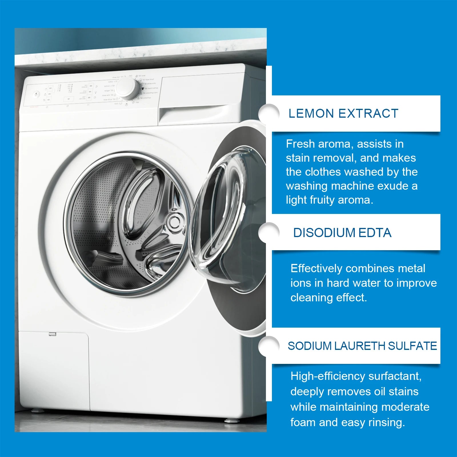 Jaysuing Washing Machine Stain Remover Effervescent Tablets Clean Odors Washing Machine Sink Depth Dirt Removal Cleaning Tablets Oasis Select
