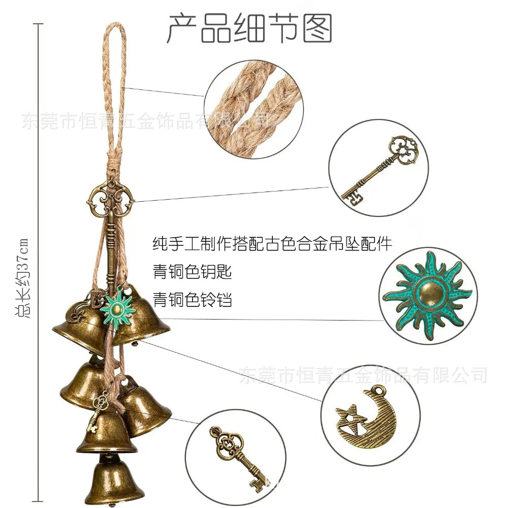 Witch Wind Chimes Door Wall Hanging Memorial Bells home decor Oasis Select