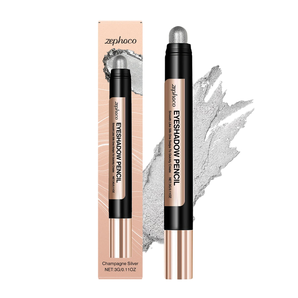 Smooth Pearl Eyeshadow Stick (Champagne Silver) - Naturally Pigmented, Fine Shimmer, Silky, Beginner-Friendly Oasis Select Champagne Silver