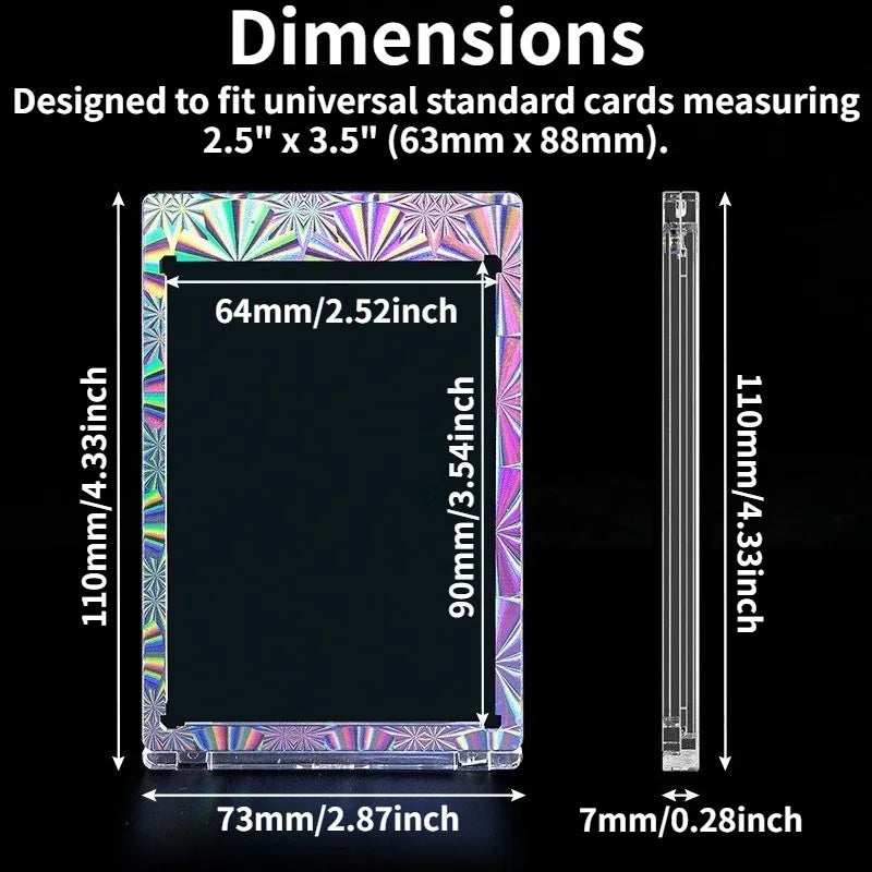 1/3/5 Pcs 35pt Magnetic Card Holders – Ultra-Thick Hard Case for MTG, YGO & Sports Cards, Scratch-Resistant Display Oasis Select